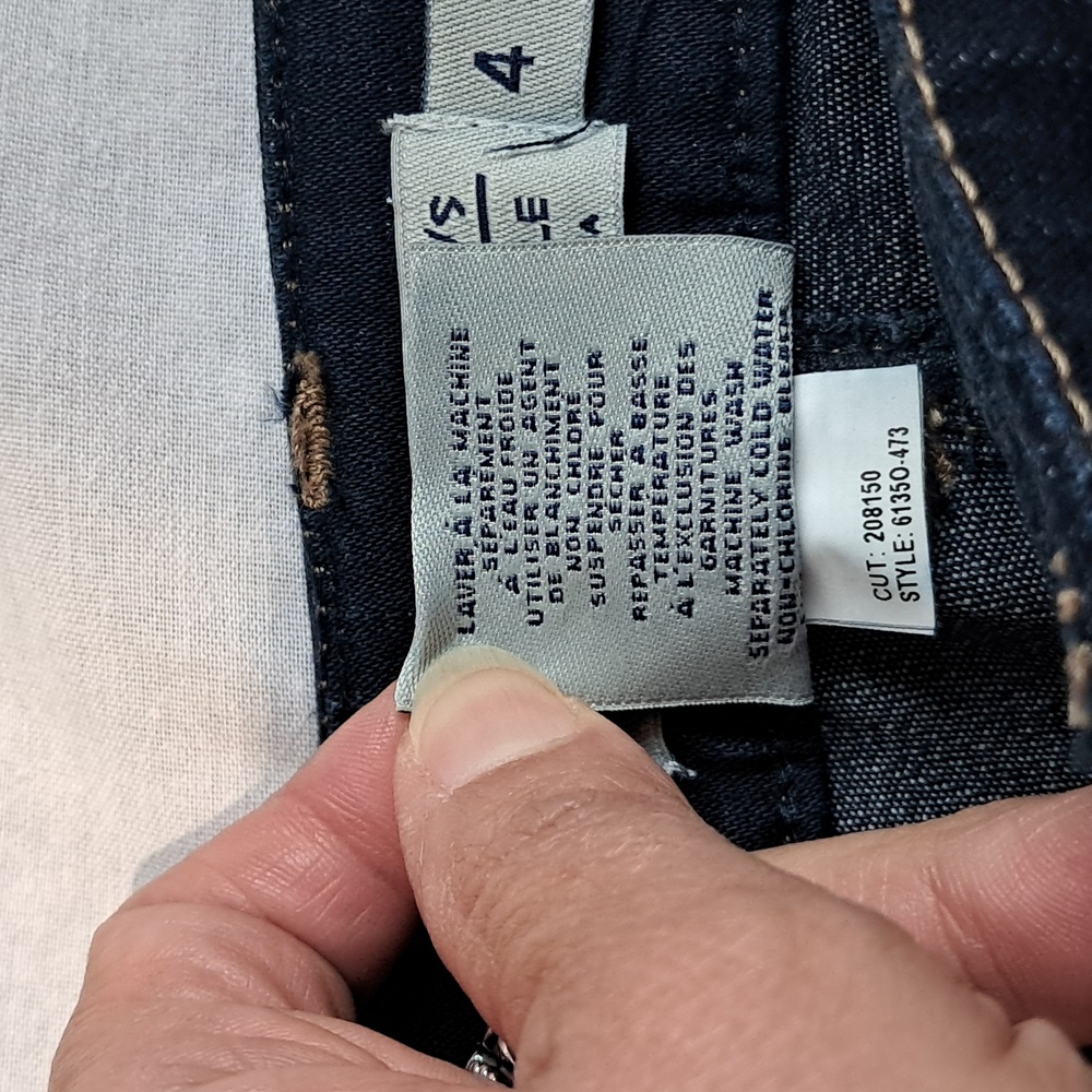 Tibal Favorite Jean Stretch Extensible Jeans. Size 4.‎ Dark Wash. - Picture 6 of 12
